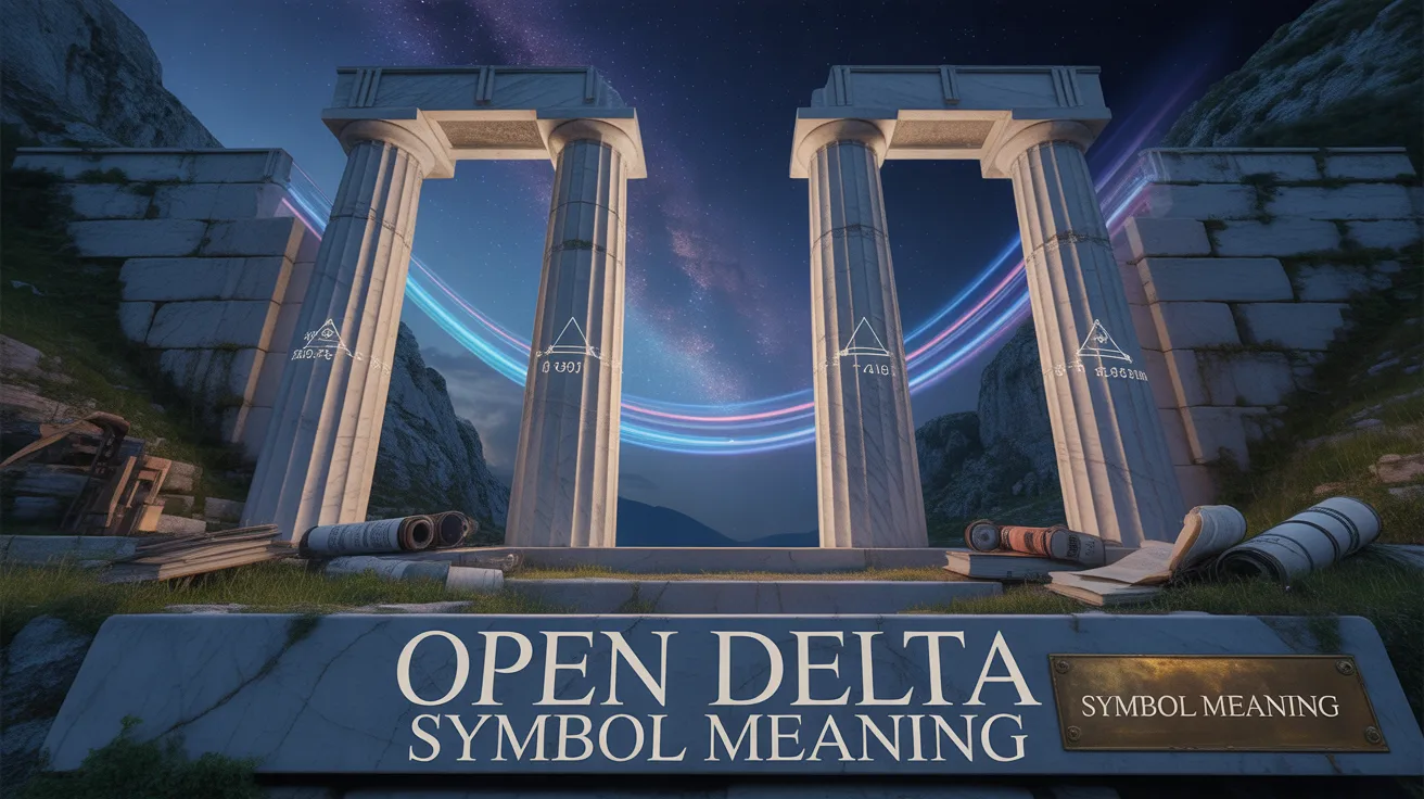 Open Delta Symbol Meaning