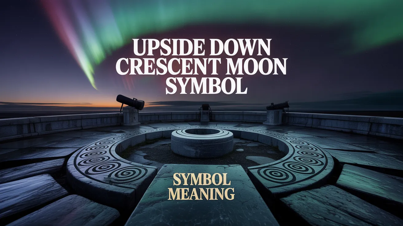 Upside Down Crescent Moon Symbol